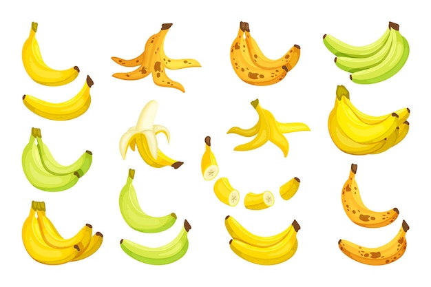 Set di banane illustrazione