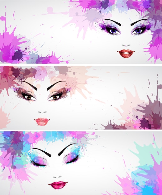 Set di banner di moda