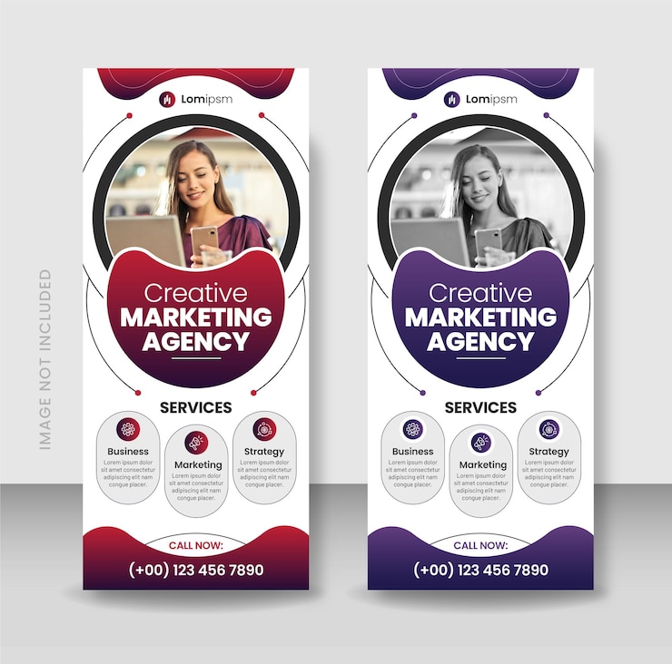 Vettore set di banner rollup design x banner stand banner business professional rollup banner