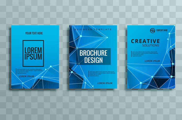 Vettore set di brochure aziendali moderni
