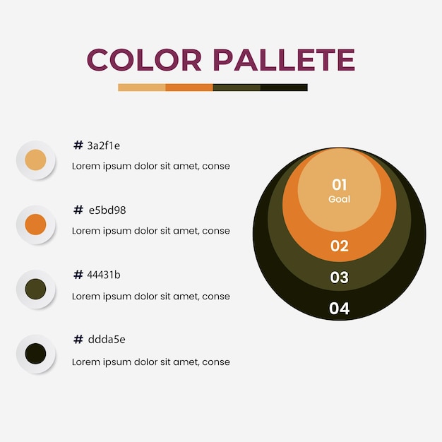 set di campioni di palette di colori vettoriali Combinazione di diversi colori in RGB HEX per il design ui ux