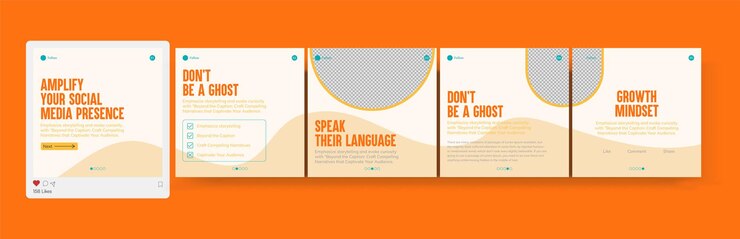 Set di Carousel Post Template Carousel Editable Post carousel dei social media carousel post per le aziende