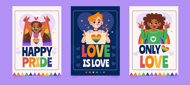 Set di carte dell'orgoglio LGBTQ+