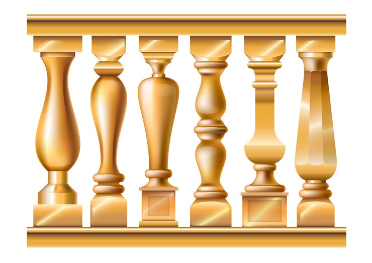 Vettore set di colonnine classiche