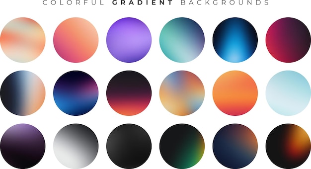 Set di colori pastello per interfacce luminose digitali Vector Design