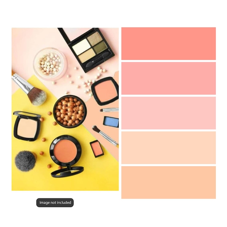 Vettore set di colori rosa di tendenza vettoriale nei cosmetici