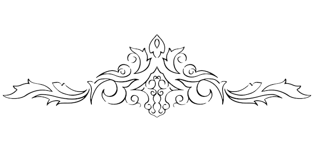 set di delimitatori in bianco e nero per divisori di testo