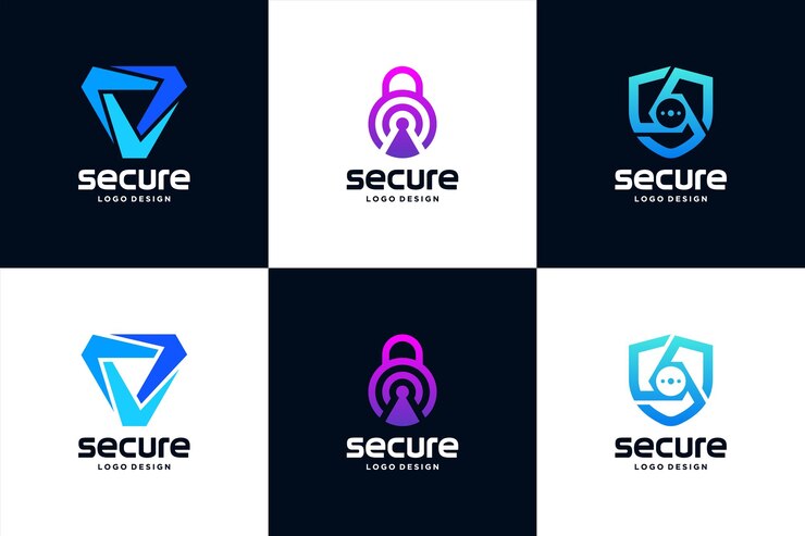 Vettore set di design creativo del logo di sicurezza