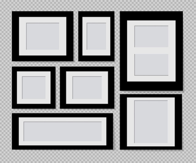 Set di design del telaio foto su nastro adesivo isolato su sfondo trasparente