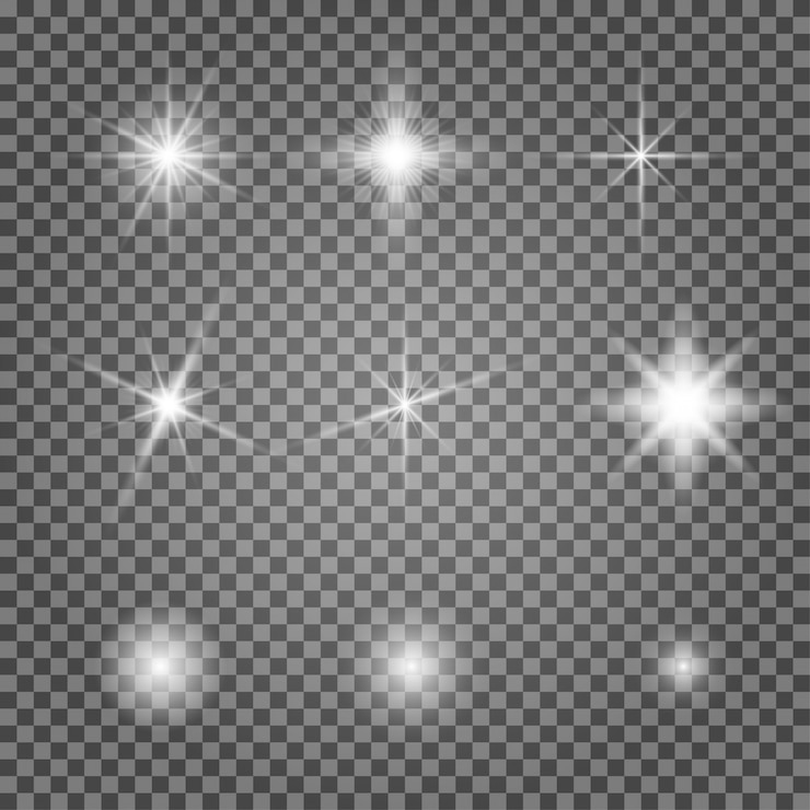 Vettore set di effetti flare