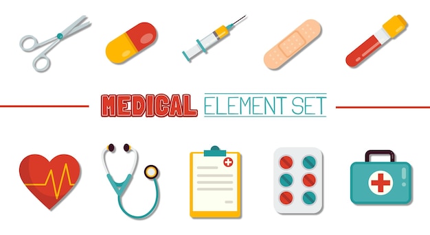 Set di elementi medici