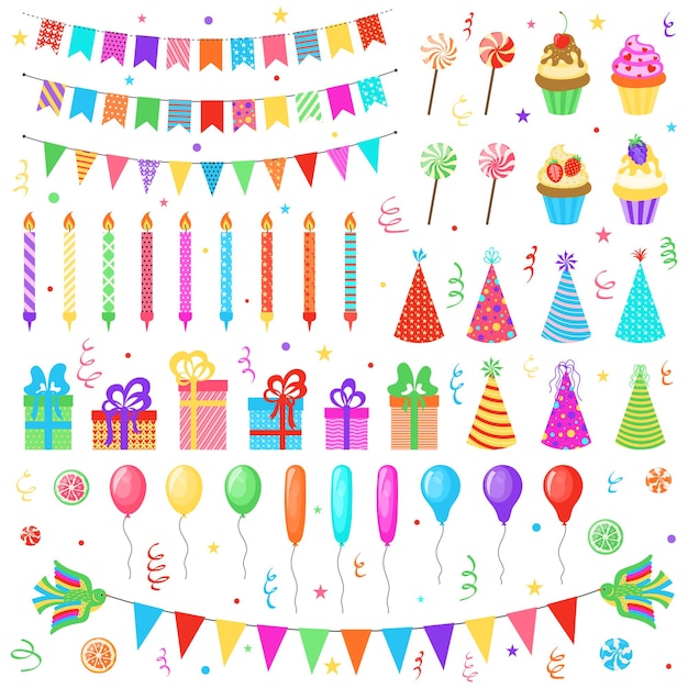 Set di elementi per feste di compleanno