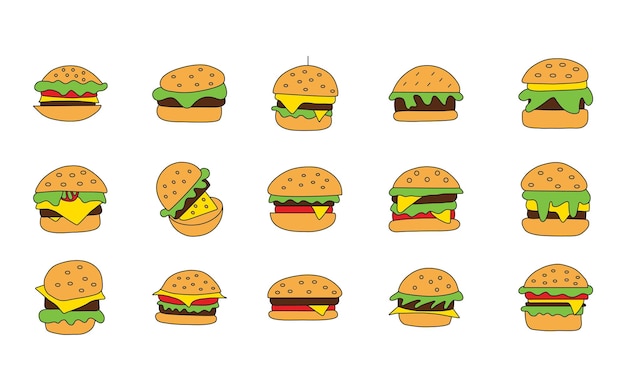 Set di elementi per hamburger