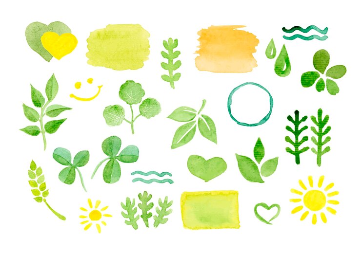 Vettore set di elementi per il design ecotematico