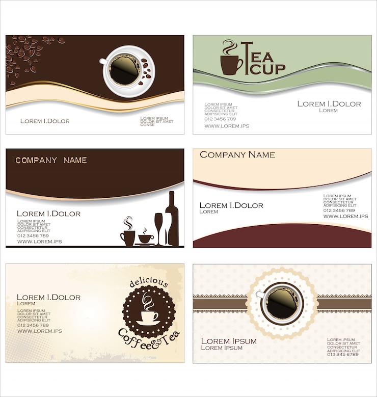 Vettore set di etichette per caffè
