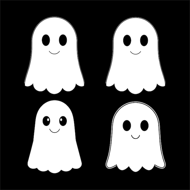 set di fantasmi di Halloween
