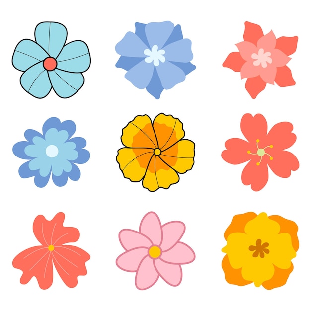 Set di forma di fiore