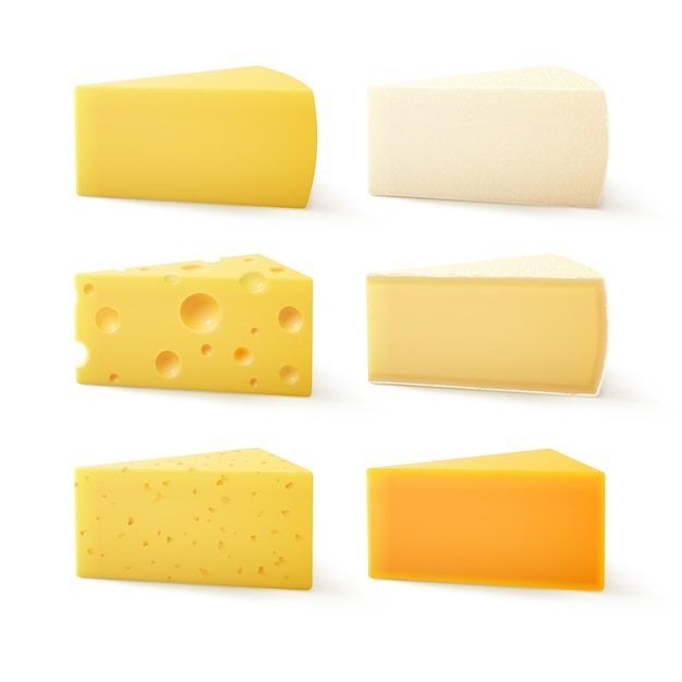 Set di formaggio Cheddar Bri Parmigiano Camembert