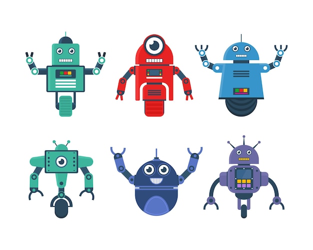 Set di giocattoli robot in vari modelli di ruote robot