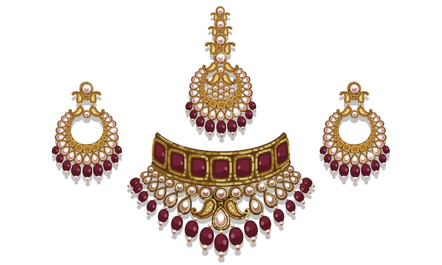 Set di gioielli in stile indiano