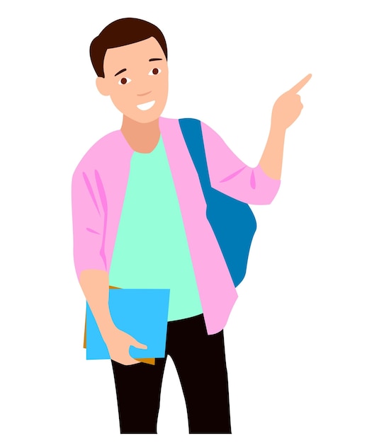 Set di giovani uomini e donne di colori diversi gruppo di personaggi di cartoni animati di silhouette di uomini d'affari in piedi studenti progettano concetto di icona piatta isolata su sfondo bianco