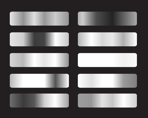 Set di gradienti d'argento o di platino