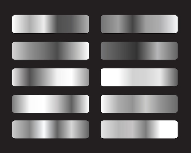 Set di gradienti d'argento o di platino