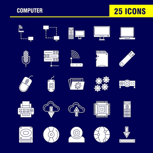 Set di icone del computer