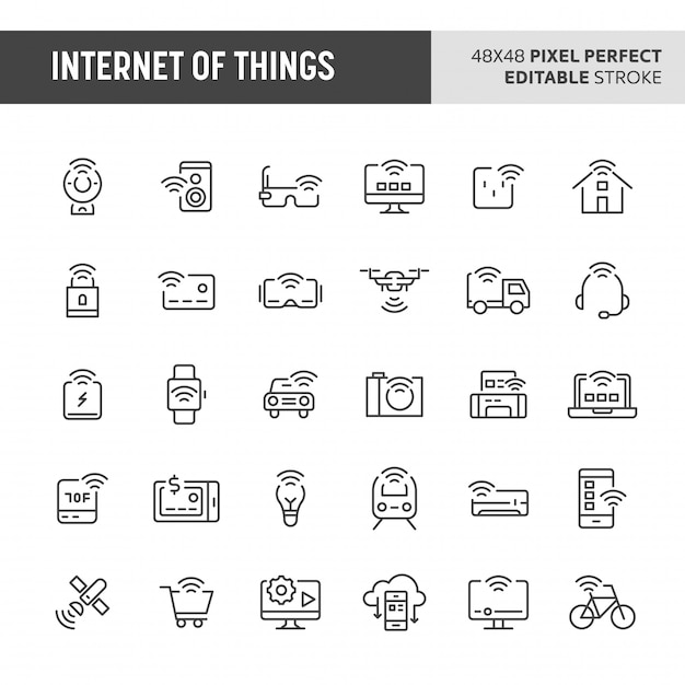 Set di icone di Internet of Things