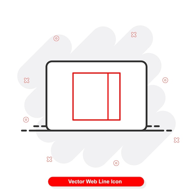 set di icone di linea web vettoriale