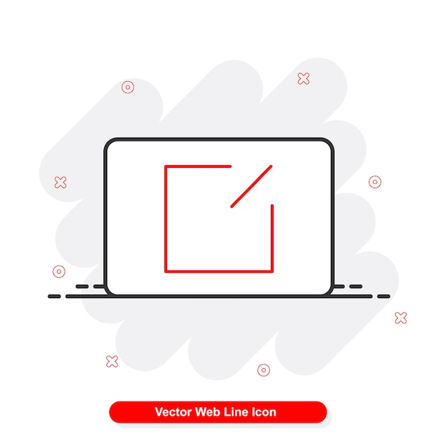 set di icone di linea web vettoriale