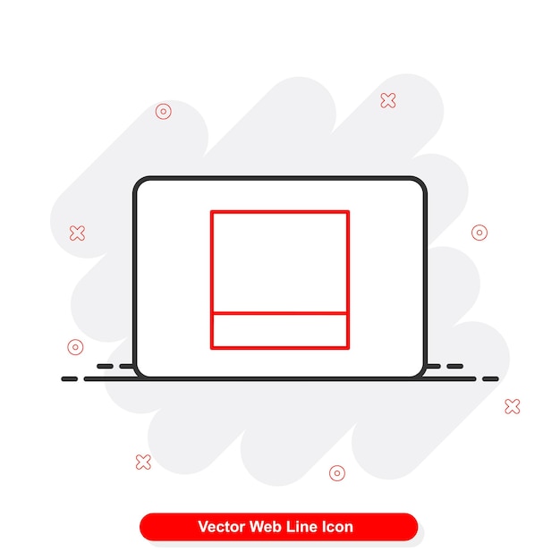 set di icone di linea web vettoriale
