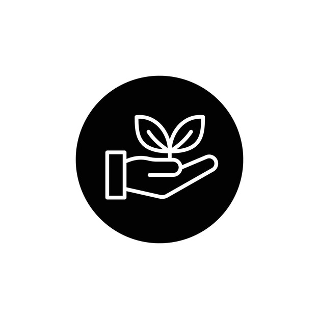 Set di icone ecologiche Line Art Logo