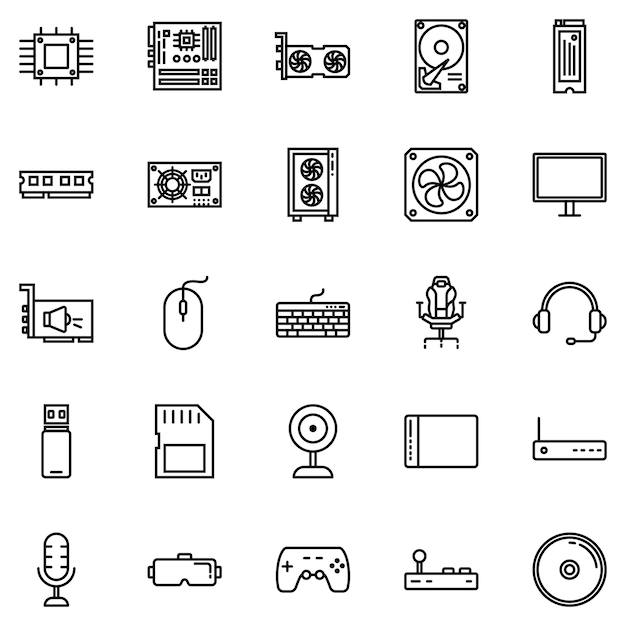 Set di icone per computer