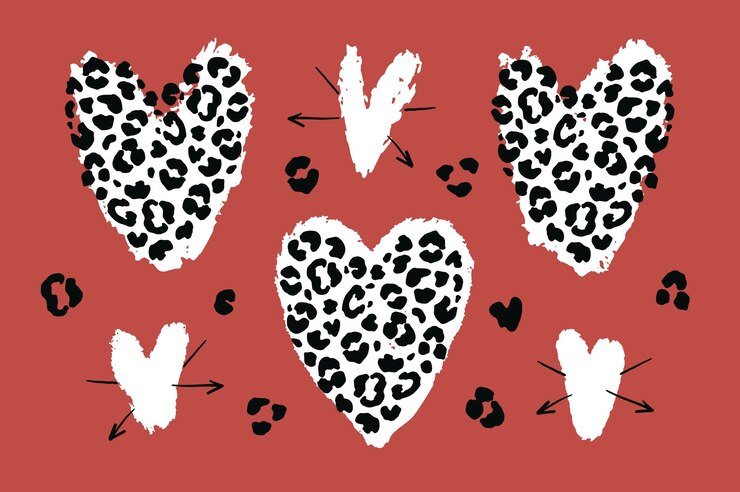 Vettore set di illustrazioni vettoriali per cuori di san valentino