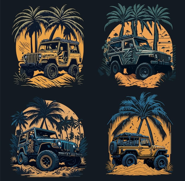 set di jeep estive di Ai