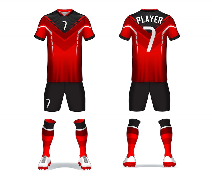 Vettore set di kit da calcio