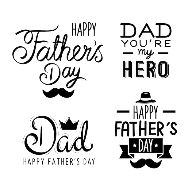 set di lettere per la festa del papà