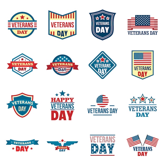 Set di logo veterani