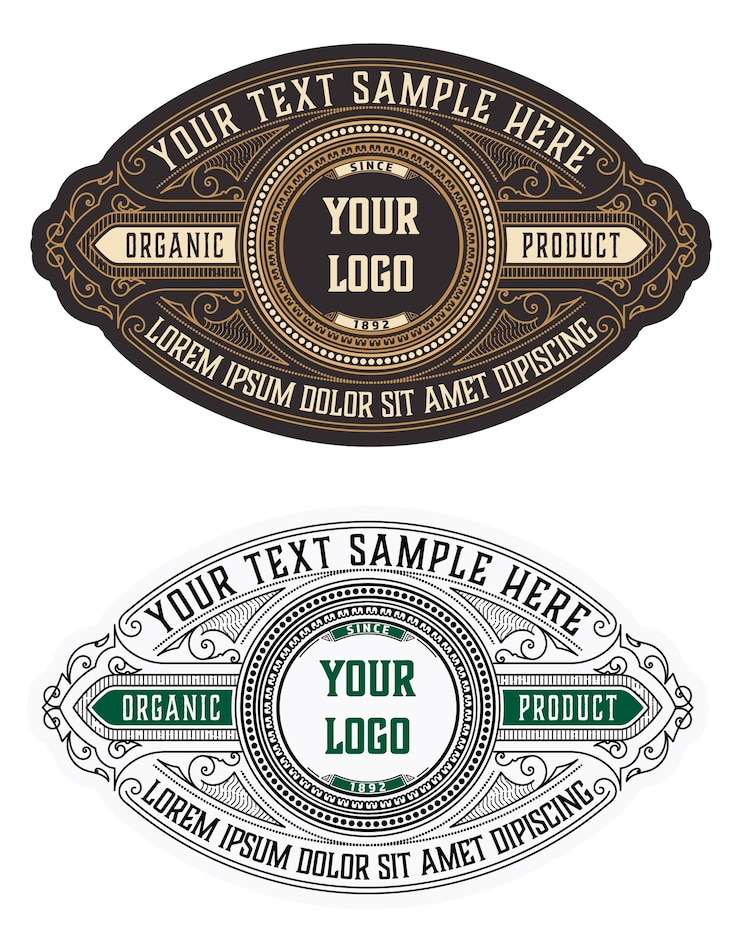 Vettore set di logotipi o insegne vintage retrò. elementi di design, segni aziendali, loghi, identità, etichette, distintivi e oggetti.