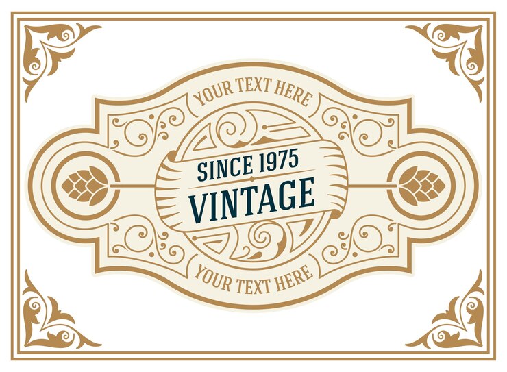 Vettore set di logotipi o insegne vintage retrò.