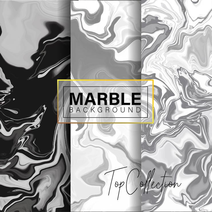 Vettore set di marmo texture design