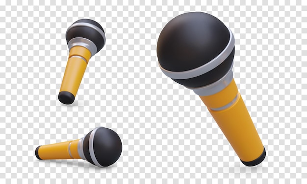 Set di microfoni 3D Gadget per la registrazione del suono Strumento del cantante presentatore intrattenitore