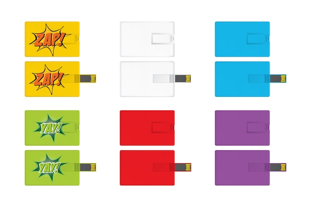 set di modelli di bus seriali universali per articoli di branding