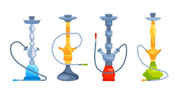 Set di narghilè di vetro collezione di nargilè arabe stile di vita turco aroma fumo