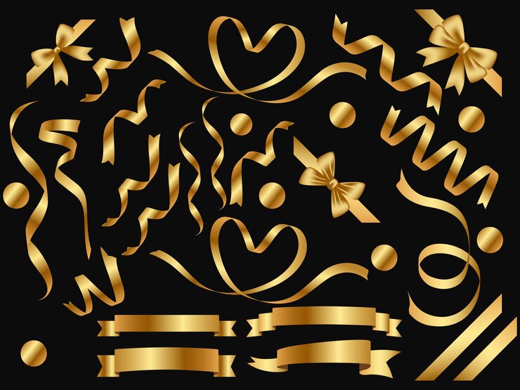 Set di nastro d'oro