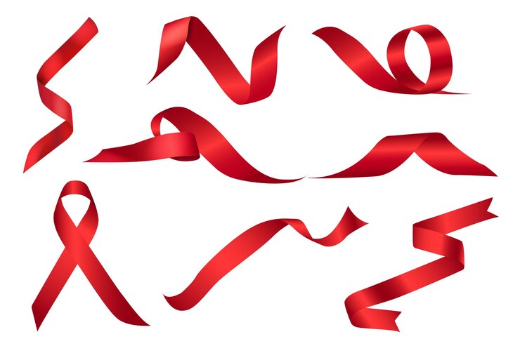 Vettore set di nastro rosso