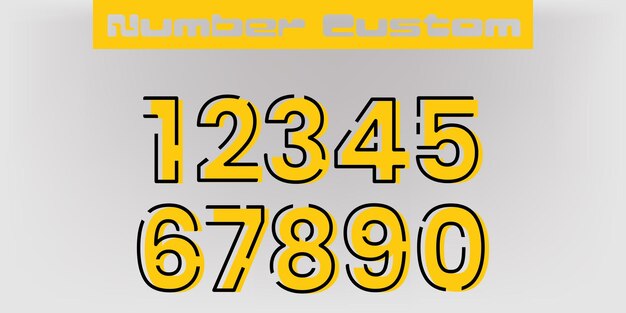 set di numeri personalizzati con una varietà di modelli più recenti 62