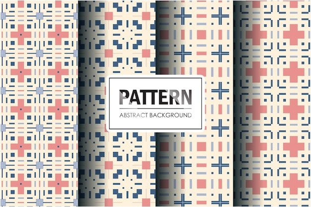 Set di pattern astratti con uno stile minimal