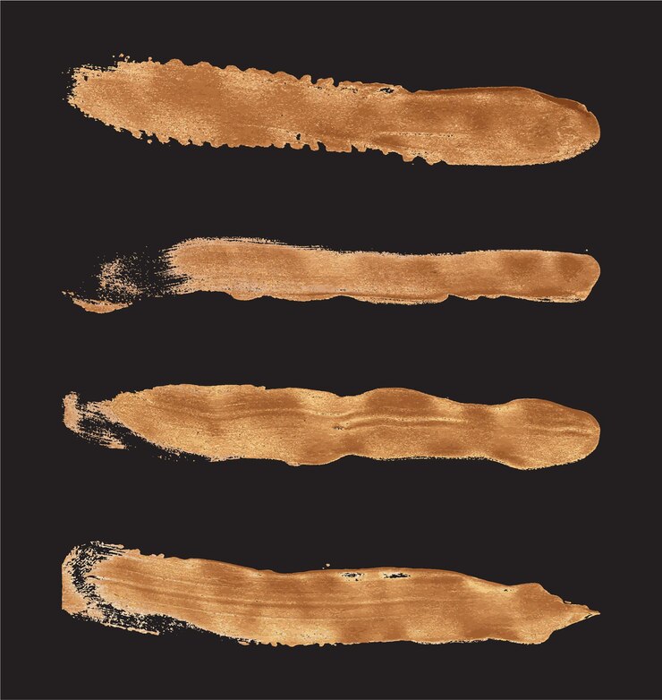 Set di pennellate per la pittura di disegni vettoriali